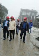 林峰院长访白马山项目，为景区开业助力